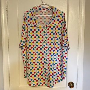 Lularoe 3xl Charlie short sleeve button down